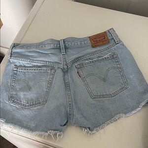 Levi's Women's Faded Blue Jean Shorts